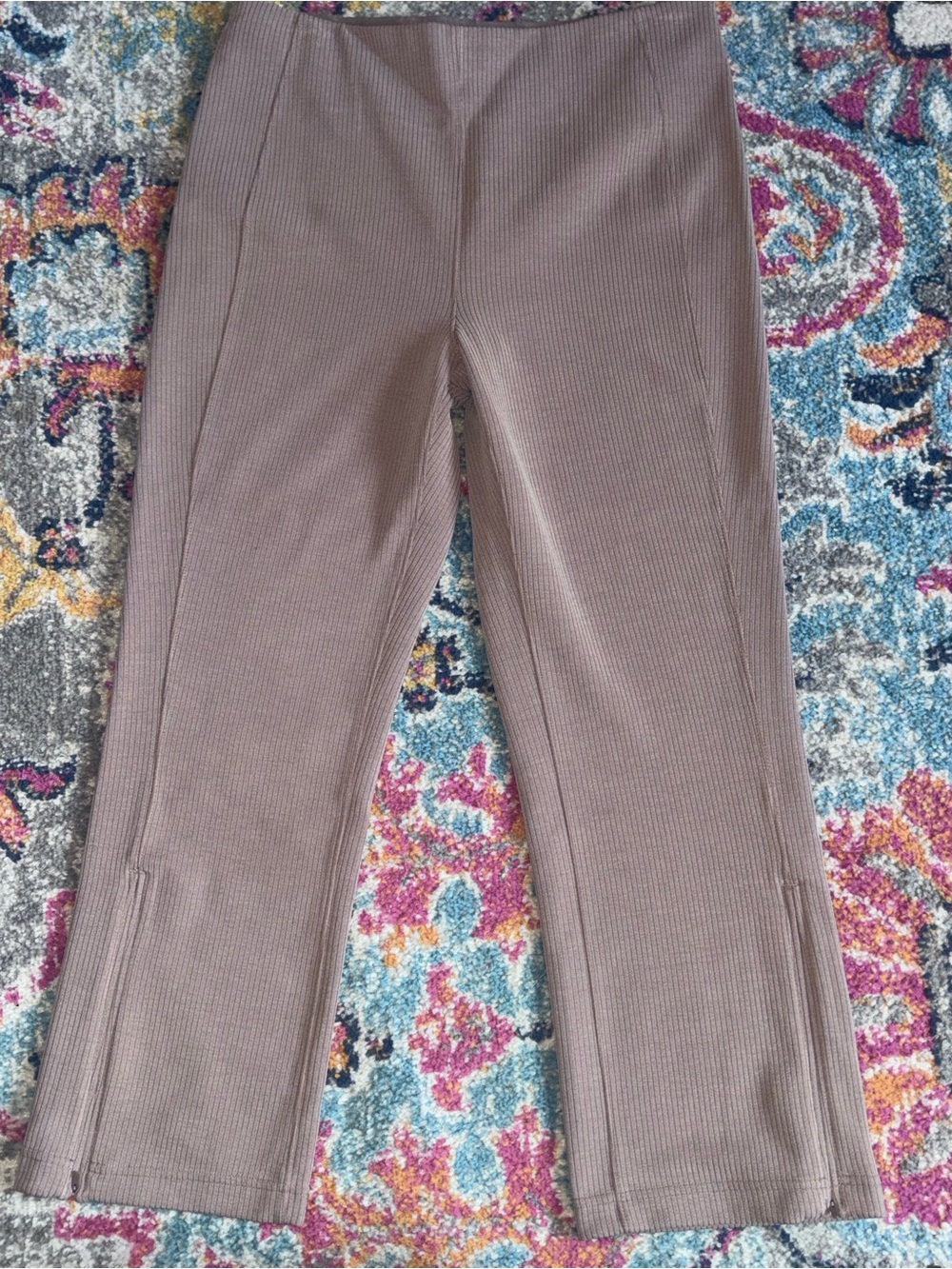 lululemon athletica Ribbed Leggings in Mauve Taupe